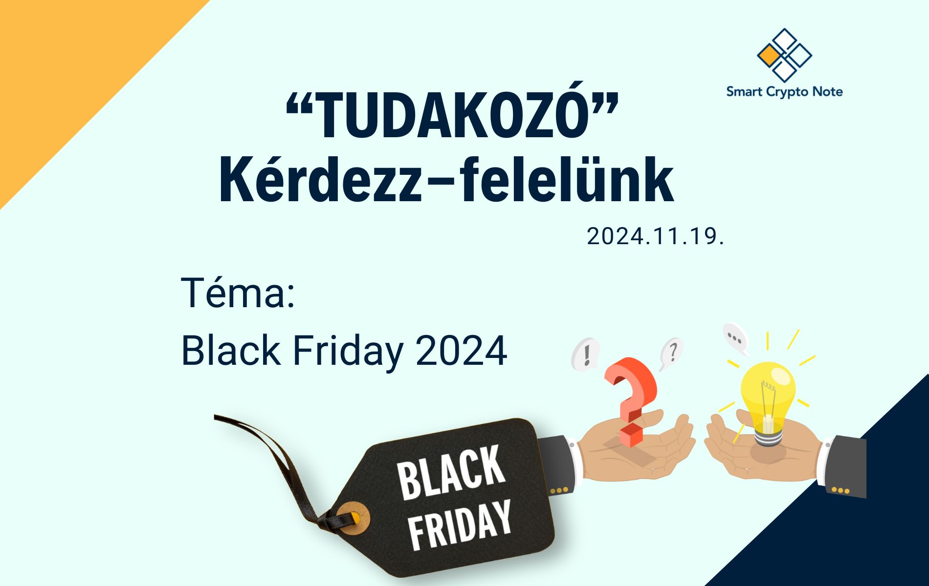 SCN Tudakozó - Black Fiday 2024